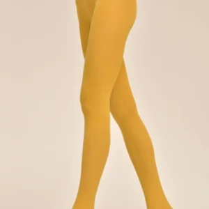 Glatke punije pamucne hulahopke u srednje zutoj boji