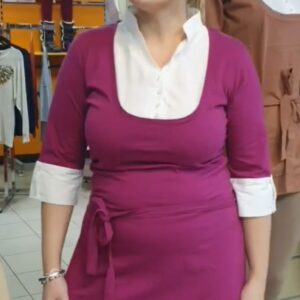 Pamucna majica kosulja dupli efekat u boji trula visnja