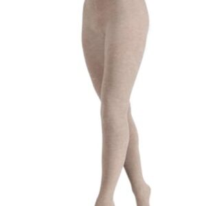 Glatke punije pamucne hulahopke, bez rada u krem melange boji