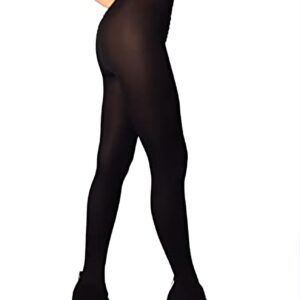 Glatke punije pamucne hulahopke u crnoj boji