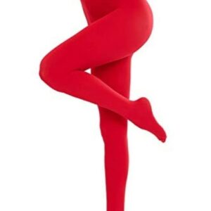 Glatke punije pamucne hulahopke, bez rada u crvenoj boji