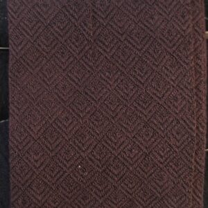 Punije pletene glatke hulahopke braon crne, model romb u rombu