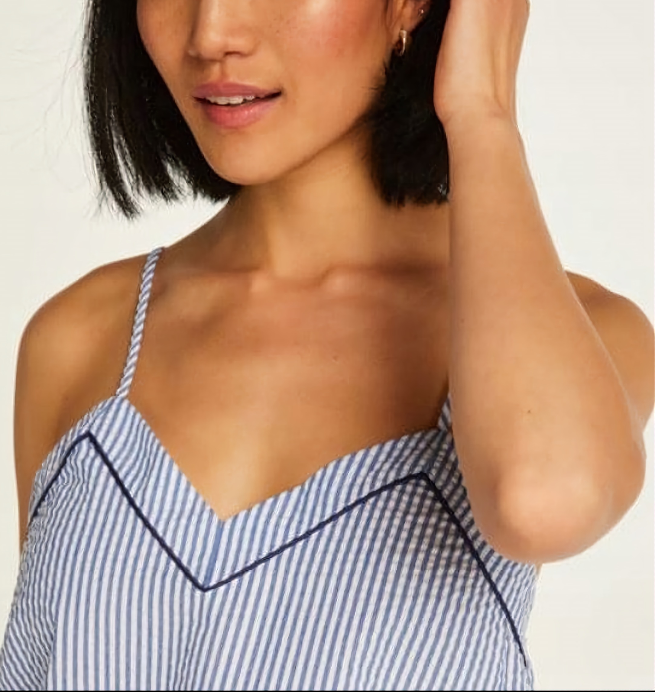 Hunkemoller majica na bretele, model Cami Cotton Piping Strip 2 Hunkemoller majica na bretele, model Cami Cotton Piping Strip - Slika 2
