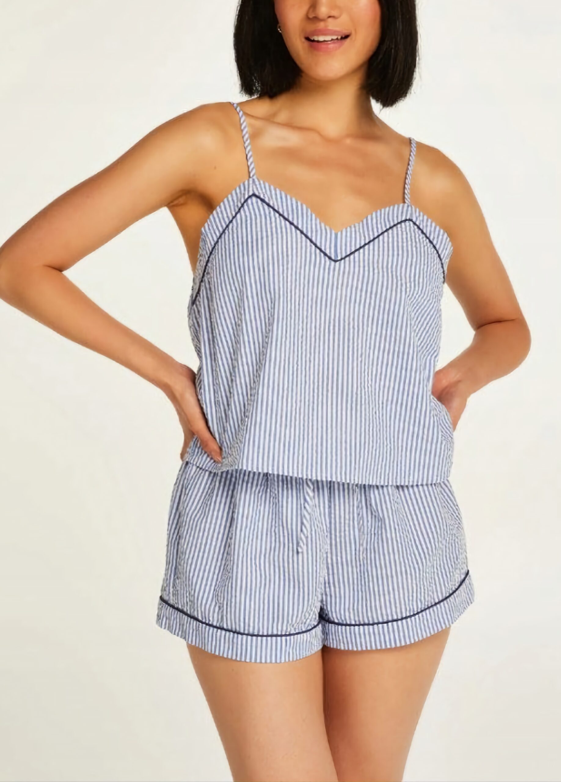 Hunkemoller majica na bretele, model Cami Cotton Piping Strip 5 Hunkemoller majica na bretele, model Cami Cotton Piping Strip - Slika 5